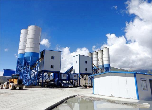 HZS120 Stationary Concrete Batching Plant 