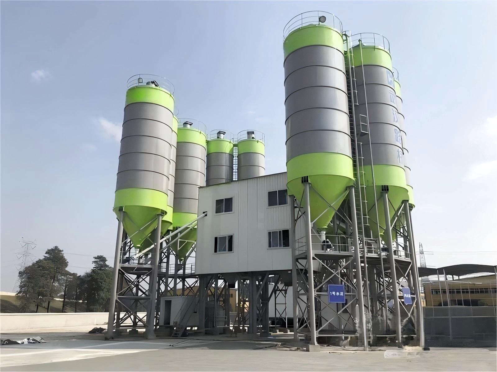 HZS150 Stationary Concrete Batching Plant 