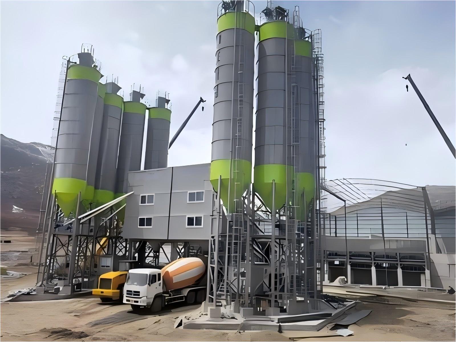 HZS180 Stationary Concrete Mixing Plant 180m3/h Concrete Batching Plant with Factory Price