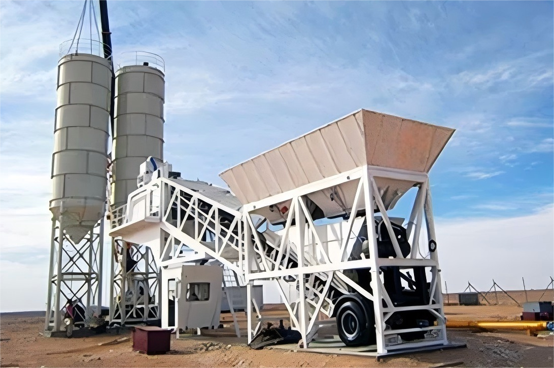 YHZS75Mobile Cement Batching Plant 