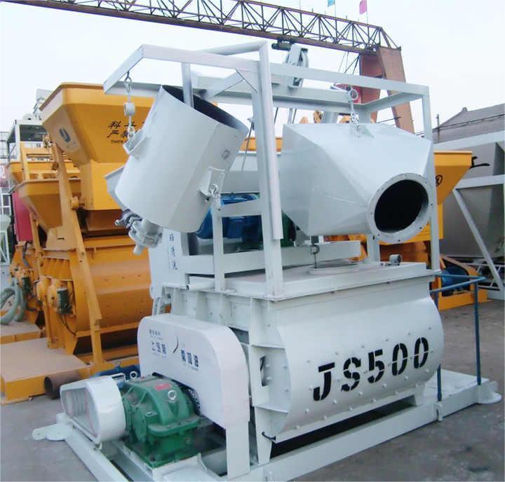 JS500 twin shaft mixer 
