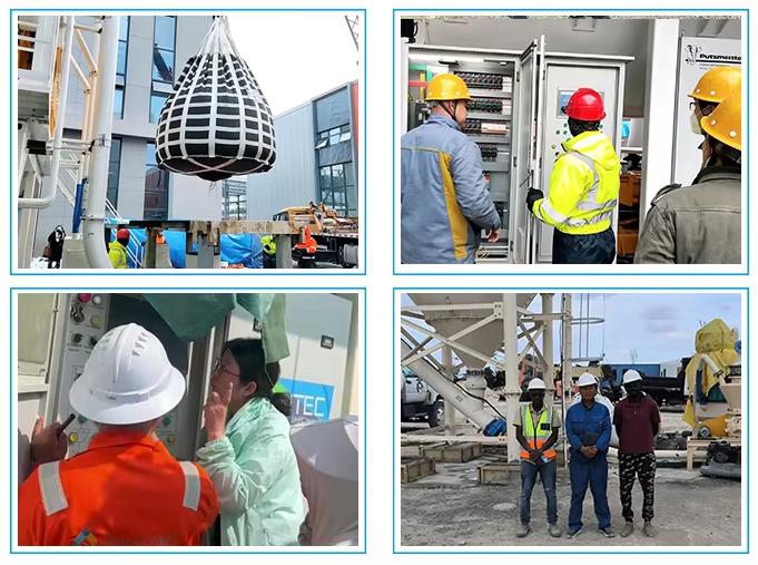 Stationary Concrete Batching Plant Operated by African Client