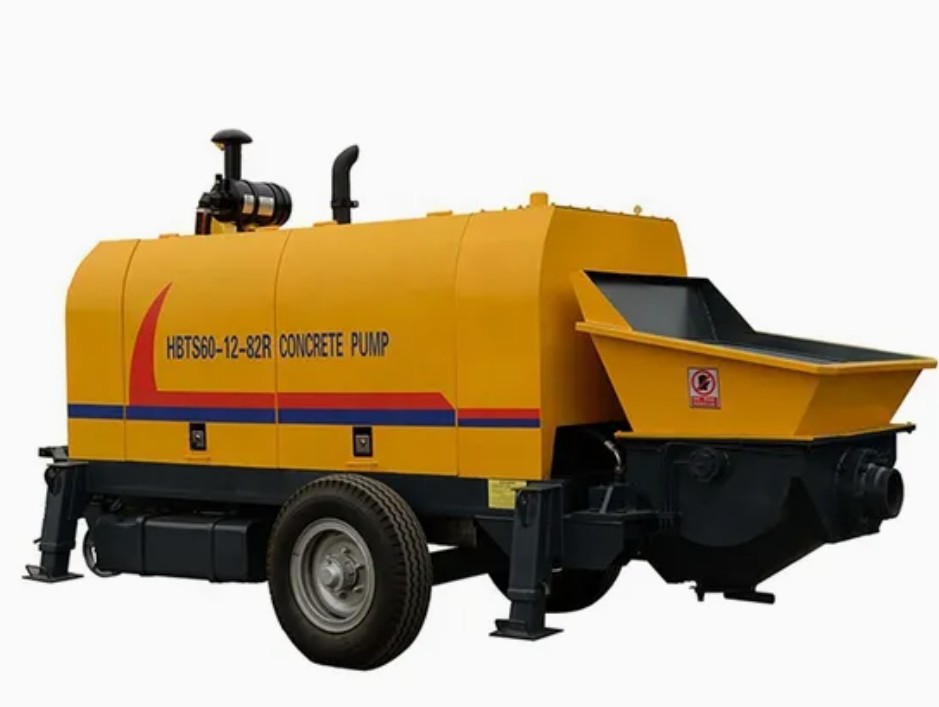 Portable Hydraulic Mounted Diesel Stationary Mini Trailer Mounted Transfer Hydraulic Cement Concrete Truck Mixer Pump